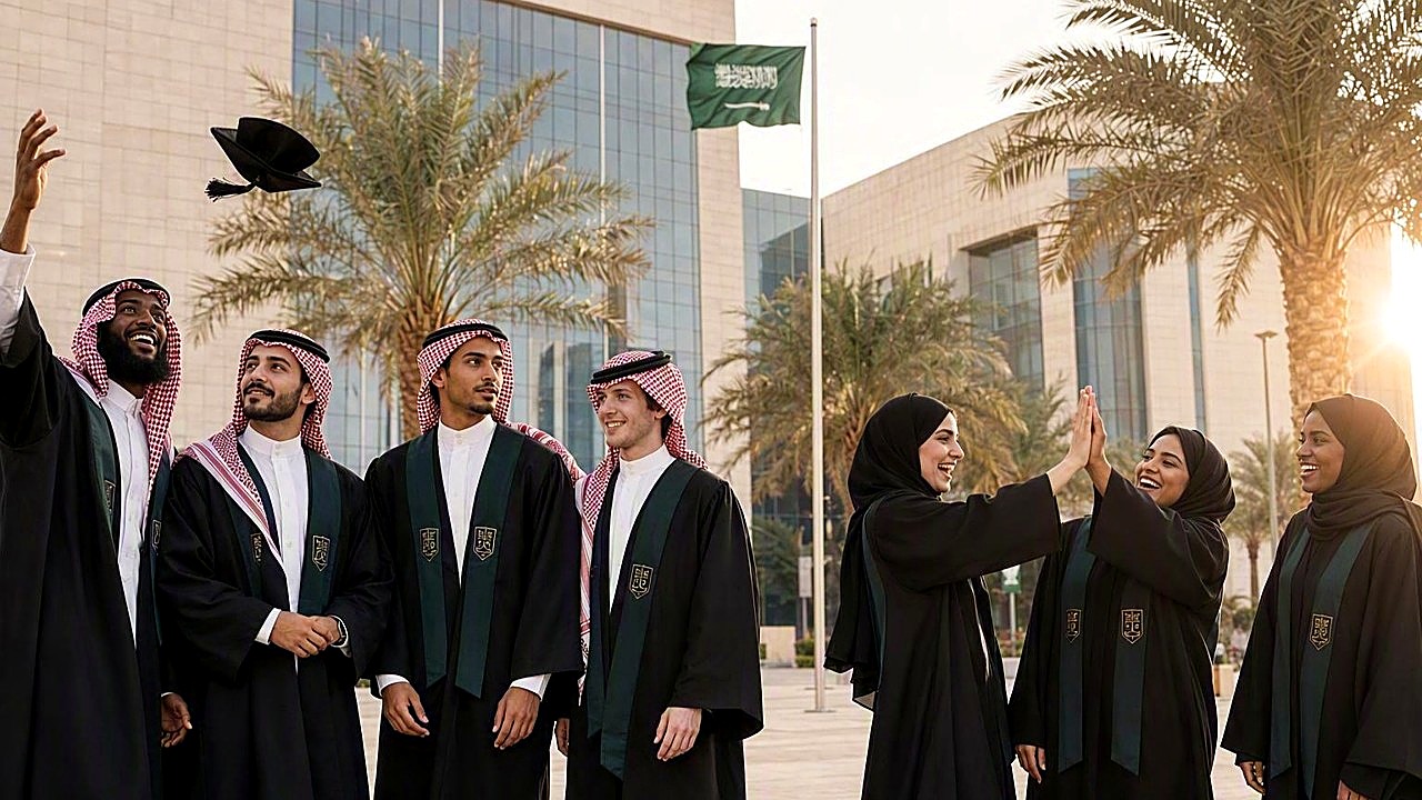 A graduating cohort in Riyadh